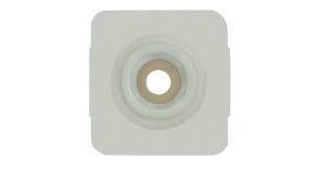Safe N Simple LLC 5" x 5" 2- Piece Flat Wafer, Standard Wear, Tape Collar, White, 2-3/4" Flange Cut-to-Fit