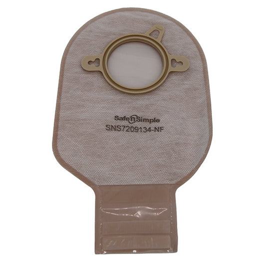 Safe N Simple 9" Drainable 2-Piece Pouch, Beige, 50 mm, 2" Flange, with Belt Tabs, and Velcro Closure-- REPLACES RRSNS7209134