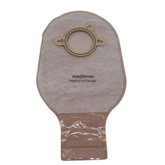 Safe N Simple 12" Drainable 2-Piece Pouch, Beige, 50 mm, 2" Flange, with Belt Tabs, and Velcro Closure-- REPLACES RRSNS7212134