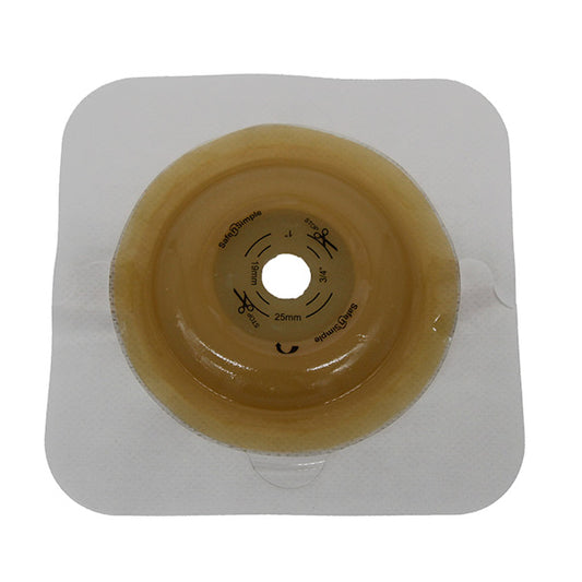 Safe N Simple 5" x 5" 2-Piece Convex Wafer, Standard Wear, White, 50 mm, 2" Flange, Cut-to-Fit-- REPLACES RRSNS7225134
