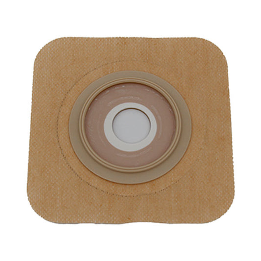 Safe N Simple 4-1/4" x 4-1/4" 2-Piece Wafer, Standard Wear, with Tape Collar, Beige, 50 mm, 2" Flange, 7/8" Precut Stoma Opening-- REPLACES RRSNS7322134