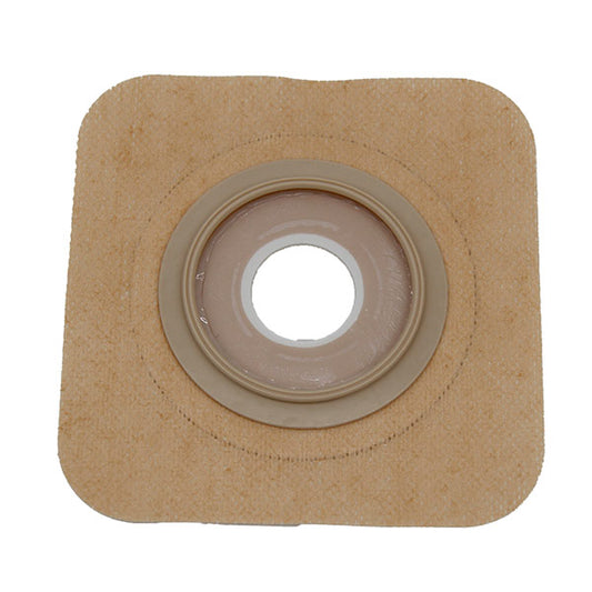 Safe N Simple 4-1/4" x 4-1/4" 2-Piece Wafer, Standard Wear, with Tape Collar, Beige, 50 mm, 2" Flange, 1" Precut Stoma Opening-- REPLACES RRSNS7325134