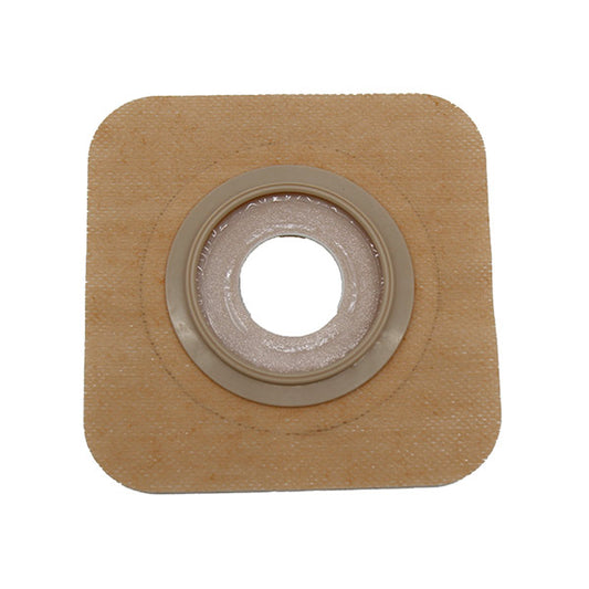Safe N Simple 4-1/4" x 4-1/4" 2-Piece Wafer, Standard Wear, with Tape Collar, Beige, 50 mm, 2" Flange, 1-1/8" Precut Stoma Opening-- REPLACES RRSNS7329134