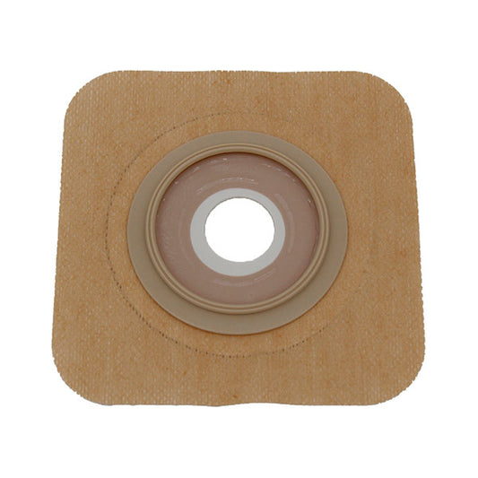 Safe N Simple 4-1/4" x 4-1/4" 2-Piece Wafer, Standard Wear, with Tape Collar, Beige, 50 mm, 2" Flange, 1-1/4" Precut Stoma Opening-- REPLACES RRSNS7332134