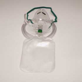 Adult Oxygen Mask w/Soft Anatom. Form w/Thread Grp, EA/1