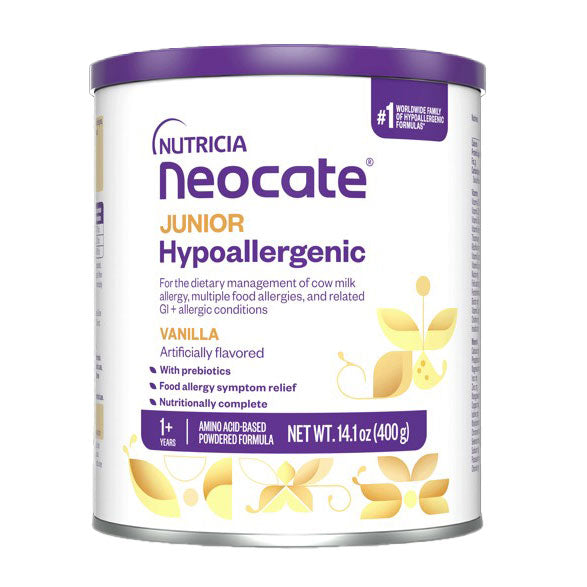 Neocate Junior With Prebiotics Nutrition Powder, Vanilla Flavored, 14.1 oz Can - REPLACES SB133282