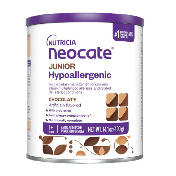 Neocate Junior With Prebiotics Nutrition Powder, Chocolate Flavored, 14.1 oz Can - REPLACES SB133283