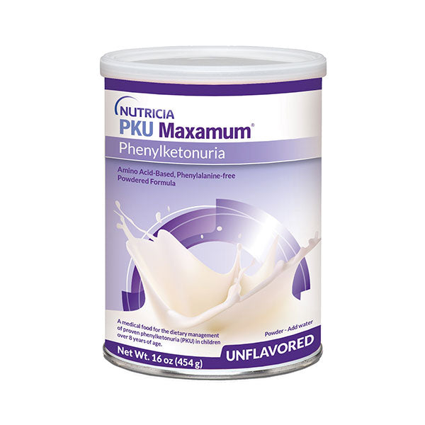 PKU Maxamum Powdered Medical Food, Unflavored, 16 oz., 454g