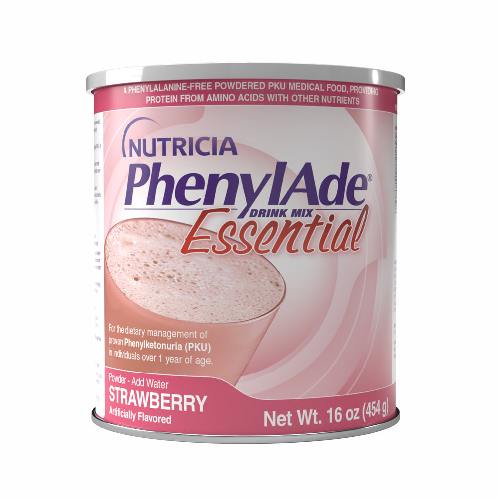 PhenylAde Essential Drink Mix, 1 lb Can (454 g), Strawberry Flavor-- REPLACES SB119871