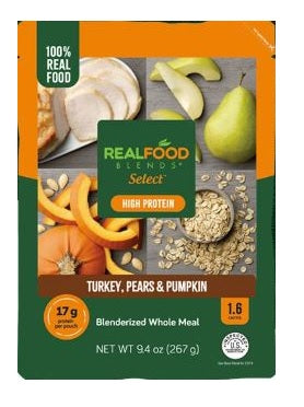Real Food Blends Select, 9.4oz, Turkey, Pears & Pumpkin