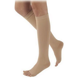 504C Natural Rubber Calf, 40-50mmHg, Unisex, Size L2, Beige