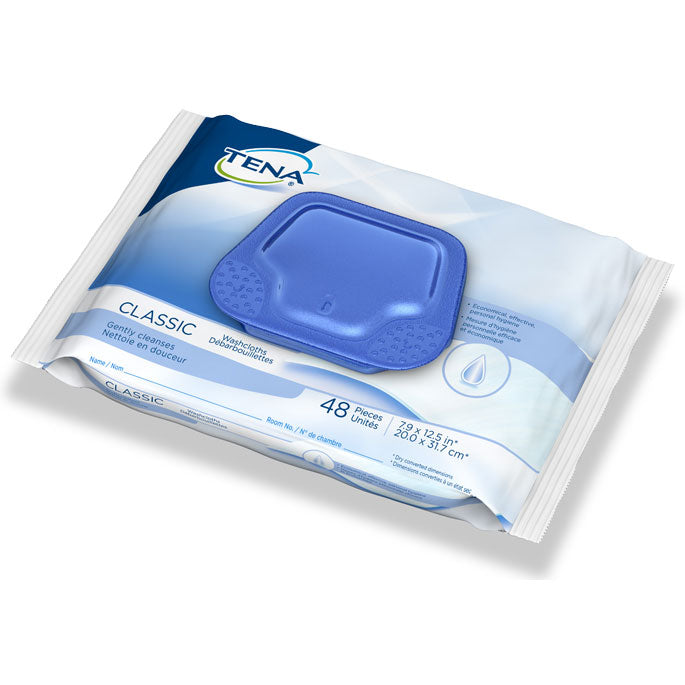 Tena Classic Washcloth 8" x 12-1/2", PK/48