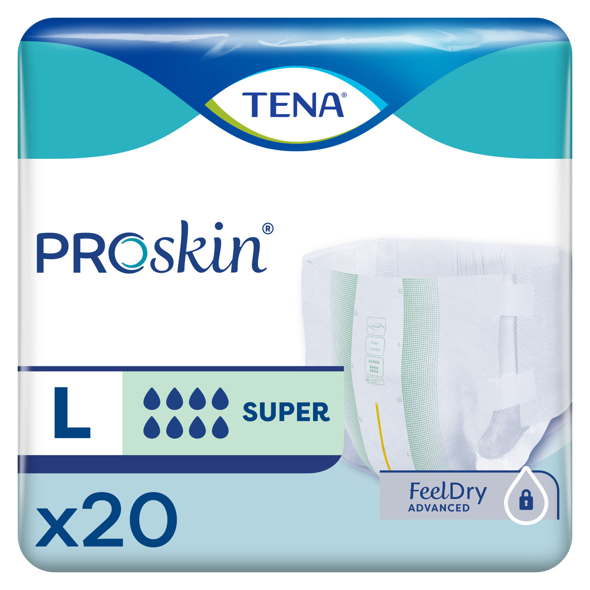 TENA ProSkin Super Brief, Large - REPLACES SQ67501