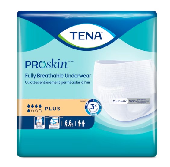 Tena ProSkin Plus Protective Underwear, 3XL, PK/10