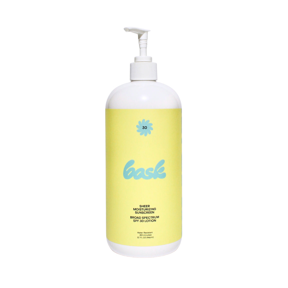 Bask Suncare Big Bask Lotion - SPF 30, Sheer Moisturizing Lotion, 32 oz