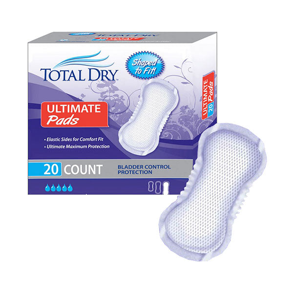 TotalDry Pads Ultimate, 16.5" Long, PK/20