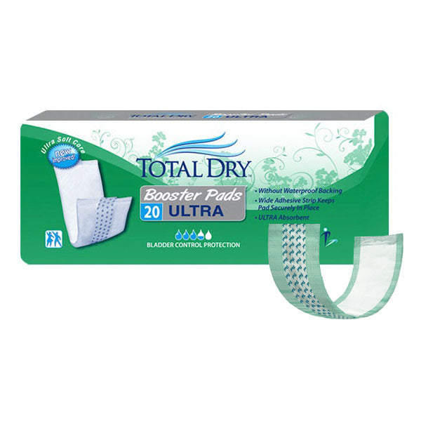 TotalDry Ultra Booster Pads, 13" Long