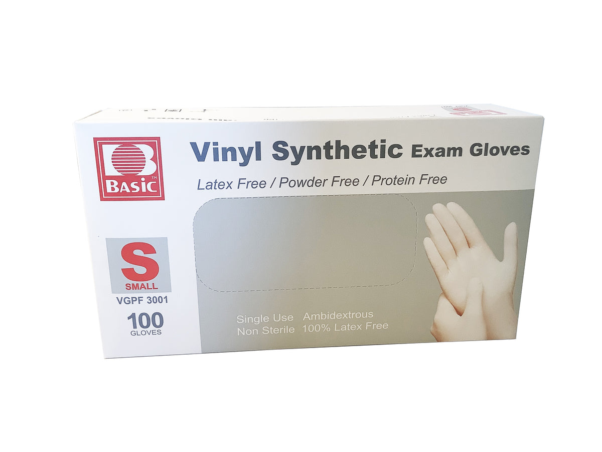 Intco Vinyl Powder-Free Exam Gloves, Small