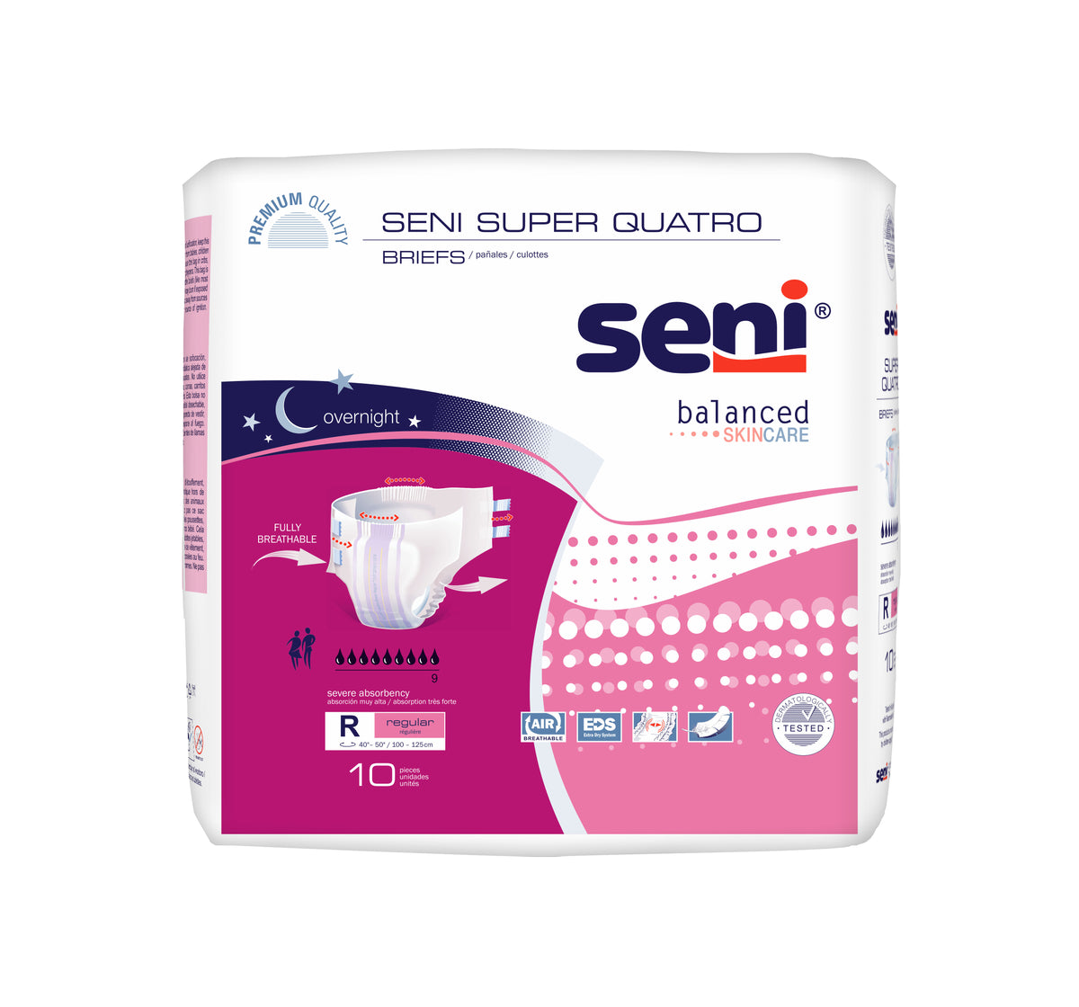 Seni Super Quatro Briefs, Regular - 40" - 50"