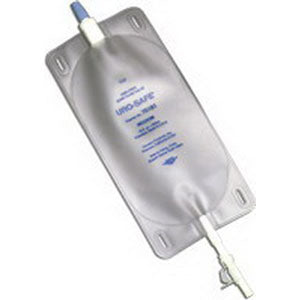 Uro-Safe Vinyl Leg Bag with Thumb Clamp, Medium 18 fl oz.