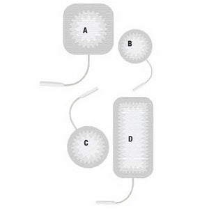 S-Series Self-Adhering Reusable Stimulating Electrodes 2" Round, PK/4
