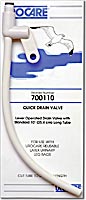 Urocare Quick Drain Valve, Standard 10" Tube