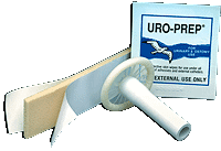 Uro-Con Texas-Style Male External Catheter with 2" Tube, Urofoam-2 and Uro-Prep, Large 35 mm