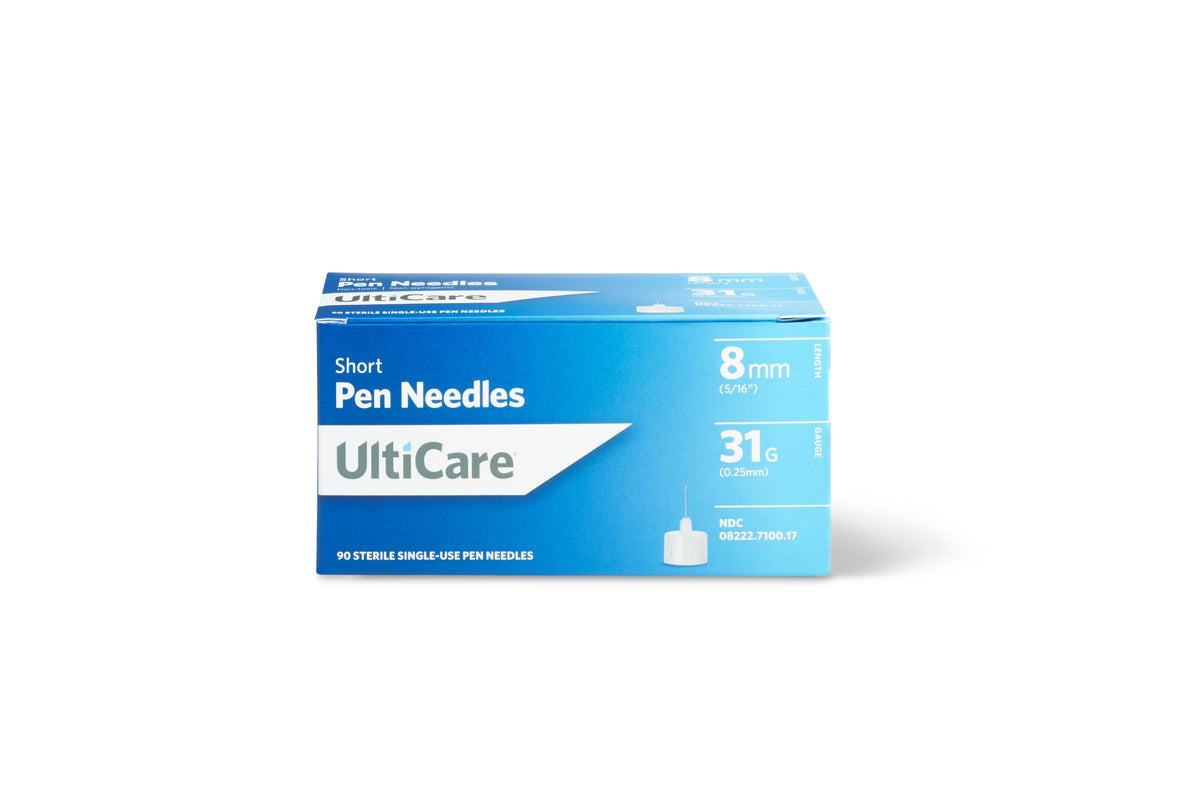 UltiCare Pen Needle 31G x 8 mm (90 count), BX/90
