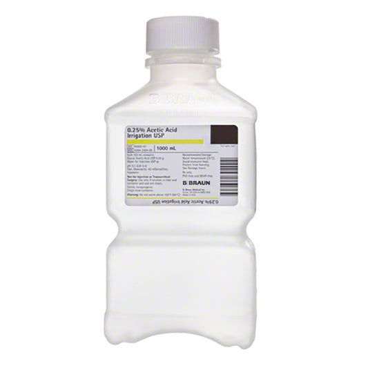 0.25% Acetic Acid Irrigation USP, 1000 mL PIC